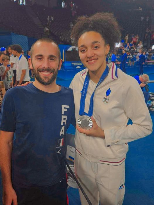 Leila Lacan médaillée d'argent et Nicolas Flottes aux JO de Paris 2024